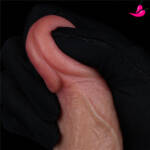 Pênis Realístico Dupla Densidade 18,5 cm – Silicone Platinum