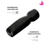 Masturbador Lanterna Recarregável com Voz - EchoGlide