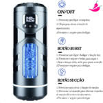 Masturbador Lanterna com Sucção - MAIG M4