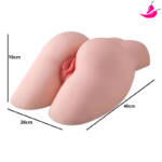 Masturbador em Forma de Vagina Realística com Ânus - Slim Shape