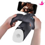 Masturbador Recarregável com Suporte para Celular  - Tech Pleasure