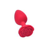 Plug Anal em Silicone com Base de Flor - Tamanho P