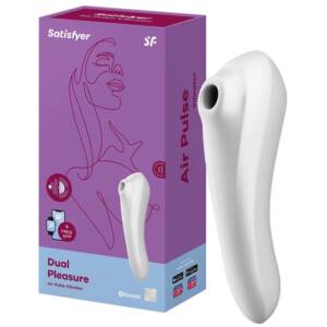 Satisfyer Dual Pleasure - Estimulador de Clitoris e Ponto G com 11 Modos de Vibração e Controle via APP