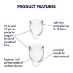 Coletor Menstrual Satisfyer - Feel Confident