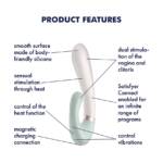 Satisfyer Heat Wave - Aquece e Estimula Ponto G e Clitóris e Controle via APP