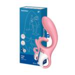 Satisfyer Hug Me - Vibrador Ponto G com Estimulador de Clitóris e Controle via APP
