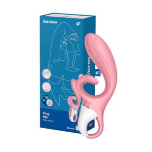 Satisfyer Hug Me - Vibrador Ponto G com Estimulador de Clitóris e Controle via APP