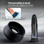 Bomba Sucção para Pênis AquaMax - 3 Modos de Sucção Retarda Ejaculação