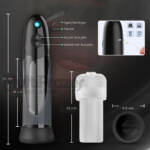 Bomba Sucção para Pênis AquaMax - 3 Modos de Sucção Retarda Ejaculação