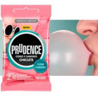 Preservativo Cores e Sabores Chiclete – 3 Unidades