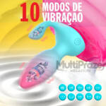 Plug Anal 2 em 1 GlowPlug- Plug com Vibrador Duplo