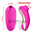 Vibrador Sugador de Clitóris Golfinho Ultimate - 5 Modos de Sucção e 5 Modos de Vibração