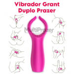 Vibrador Grant Duplo Prazer - Vibrador de Casal Bullet e Anel Vibratório para Penetração