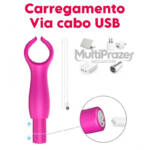 Vibrador Grant Duplo Prazer - Vibrador de Casal Bullet e Anel Vibratório para Penetração