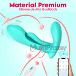 Vibrador Íntima Pulse 4 em 1 - 9 modos de vibração, 9 modos de batidas e controle por aplicativo