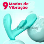 Vibrador Íntima Pulse 4 em 1 - 9 modos de vibração, 9 modos de batidas e controle por aplicativo