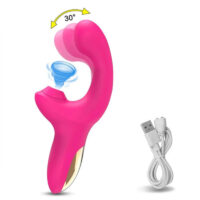Vibrador Feminino com Estimulo Duplo Ponto G e Clitóris - JUNIOR