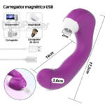 Vibrador 3 em 1 com 10 modos de vibração e sucção - Lore