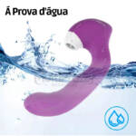 Vibrador 3 em 1 com 10 modos de vibração e sucção - Lore