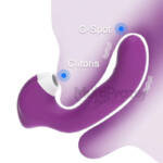 Vibrador 3 em 1 com 10 modos de vibração e sucção - Lore