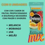 Preservativo Cores e Sabores - Morango, Melão, Melancia e Uva