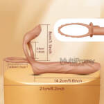 Vibrador Extasy - Anel Peniano com Estimulador de Próstata e Pênis Companheiro para DP