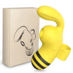 Vibrador Bee 2 em 1 - Vibrador Abelhinha com Estimulador de Clitóris e Ponto-G