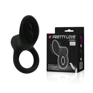 Anel Peniano com Vibrador e Estimulador - Pretty Love Cobra