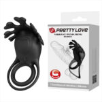 Anel Peniano Duplo com Estimulador Clitoriano – Pretty Love Penis Ring Ruben