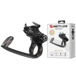 Anel Peniano Duplo com Estimulador Clitoriano – Pretty Love Bull Warrior