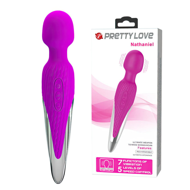 Pretty Love Nathaniel — Massageador Íntimo Recarregável com 10 Modos de Vibração