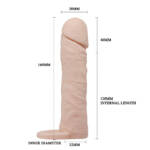 Pretty Love Penis Sleeve – Capa Peniana com Extensor de 4 cm e Anel para Escroto