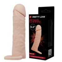 Pretty Love Penis Sleeve – Capa Peniana com Extensor de 4 cm e Anel para Escroto