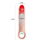 Pretty Love Darnel - Capa Peniana Extensora Realista Bege