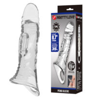 Meia Capa Peniana com Anel para Escroto – Pretty Love Penis Sleeve Meia Capa Peniana com Anel para Escroto – Pretty Love Penis Sleeve