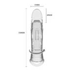 Meia Capa Peniana com Anel para Escroto – Pretty Love Penis Sleeve