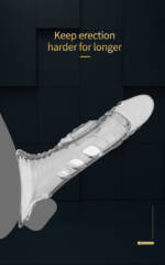 Meia Capa Peniana com Anel para Escroto – Pretty Love Penis Sleeve