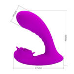 Pretty Love Nadal - Vibrador com Estimulador Clitoriano 12 Vibrações