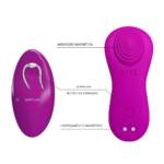 Estimulador Clitoriano com Penetrador Ponto G e Controle Sem Fio – Pretty Love Zico