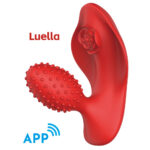 Vibrador com Estimulador Clitoriano com Controle por Aplicativo – Luella