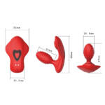 Vibrador com Estimulador Clitoriano com Controle por Aplicativo – Luella