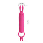 Mini Vibrador Coelho com 10 Modos de Vibração – Pretty Love Delia