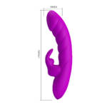 Pretty Love Monica - Mini Vibrador Rabbit Ponto G com 10 Modos de Vibração