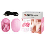 Pretty Love Estimulador de Mamilos Recarregável com 12 Modos de Vibração