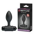 Pretty Love Vibro Butt Plug - Plug Anal em Silicone Macio com Cápsula Vibratória