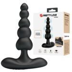 Pretty Love Corban - Plug Anal em Silicone com 12 Modos de Vibração