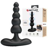 Pretty Love Corban - Plug Anal em Silicone com 12 Modos de Vibração