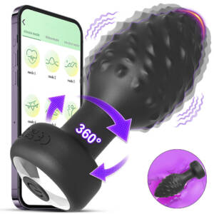 Plug Anal em Silicone com 10 Modos de Vibração e Controle por App– YOUVIBE