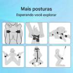 Kit de Brinquedos Sexuais BDSM Bondage com Corrente de Tração e Venda – YOUVIBE