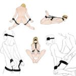 Kit de Bondage - Algemas Ajustáveis de Pescoço a Pulso, Fivelas Universais, Algemas de Pulso e Coxa, Vendas – YOUVIBE